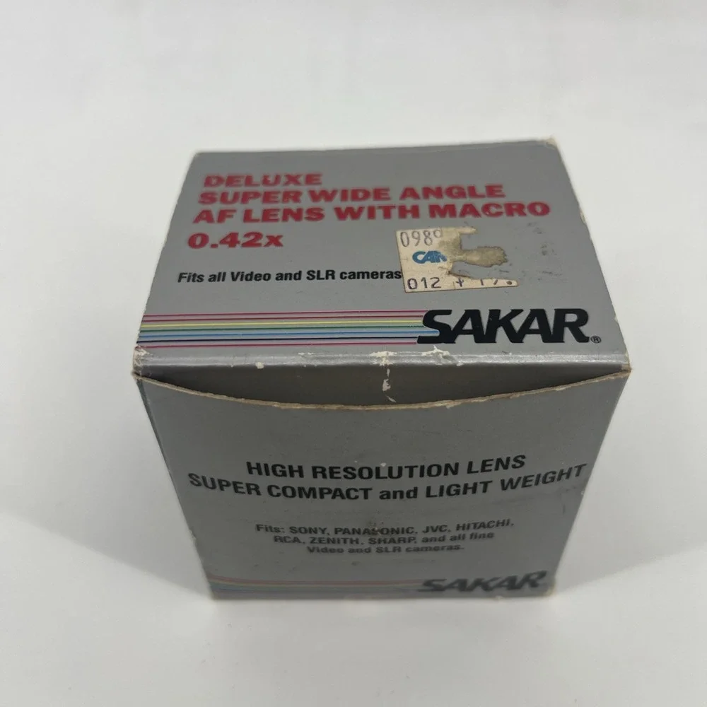 SAKAR Deluxe Super Wide Angle AF Lens With Macro 0.42x Video Movie Camera Lens